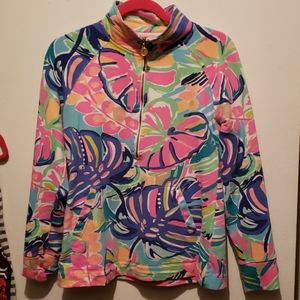 Lilly Pulitzer pullover zip up jacket spf